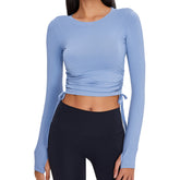 Blusa Ajustada de Manga Larga